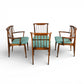 United Furniture Vintage Mid Century Modern Set of 4 Doning Chairs c. 1960s