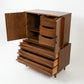 Young Manufacturing Vintage Concave Top Mid Century Modern Highboy Dresser c. 1960s — view 12