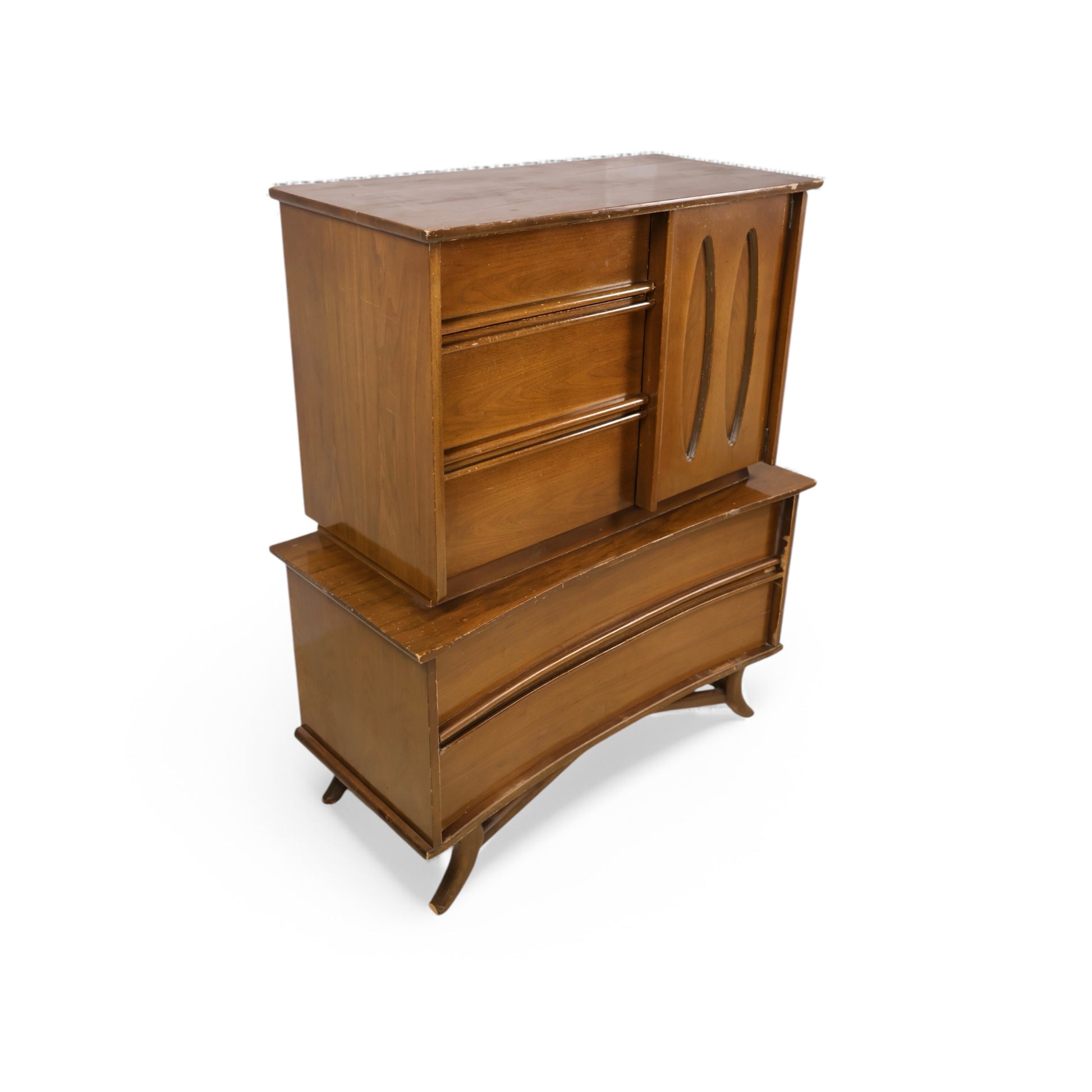 mid century modern 8 drawer dresser Resenkos Mid Century Modern 8 Drawer Dresser for Bedroom with Hidden Handle Black