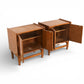 Specialty Woodcraft Inc. Vintage Mid Century Modern Pair of Nightstands c. 1960s