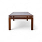 Kristiansen Thomassen Vintage Danish Mid Century Modern Teak and Smoke Glass Coffee Table