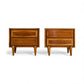 American of Martinsville Vintage Mid Century Modern Pair of Petite Nightstands c. 1960s