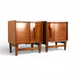 Specialty Woodcraft Inc. Vintage Mid Century Modern Pair of Nightstands c. 1960s