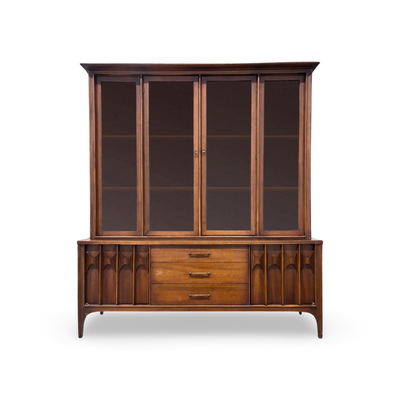 Kent Coffey Perspecta Mid Century Modern China Cabinet c. 1960s — front view