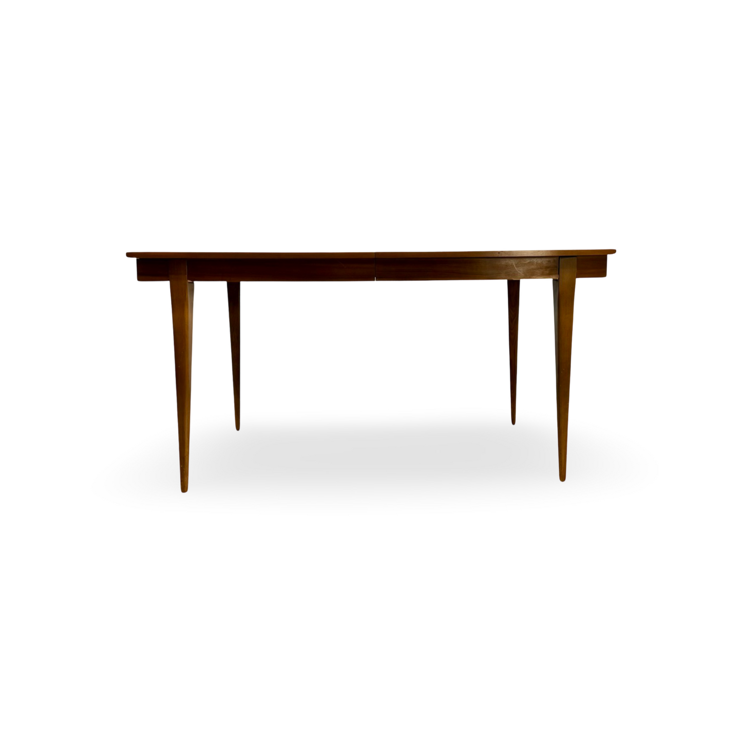 Young Manufacturing Mid Century Extending Walnut Dining Table c. 1970s