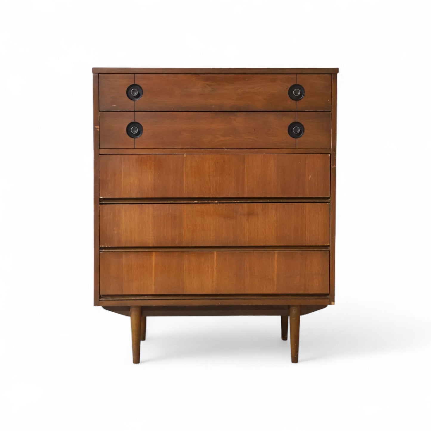 Stanley Furniture Vintage Mid Century Modern  Highboy Dresser c. 1960s