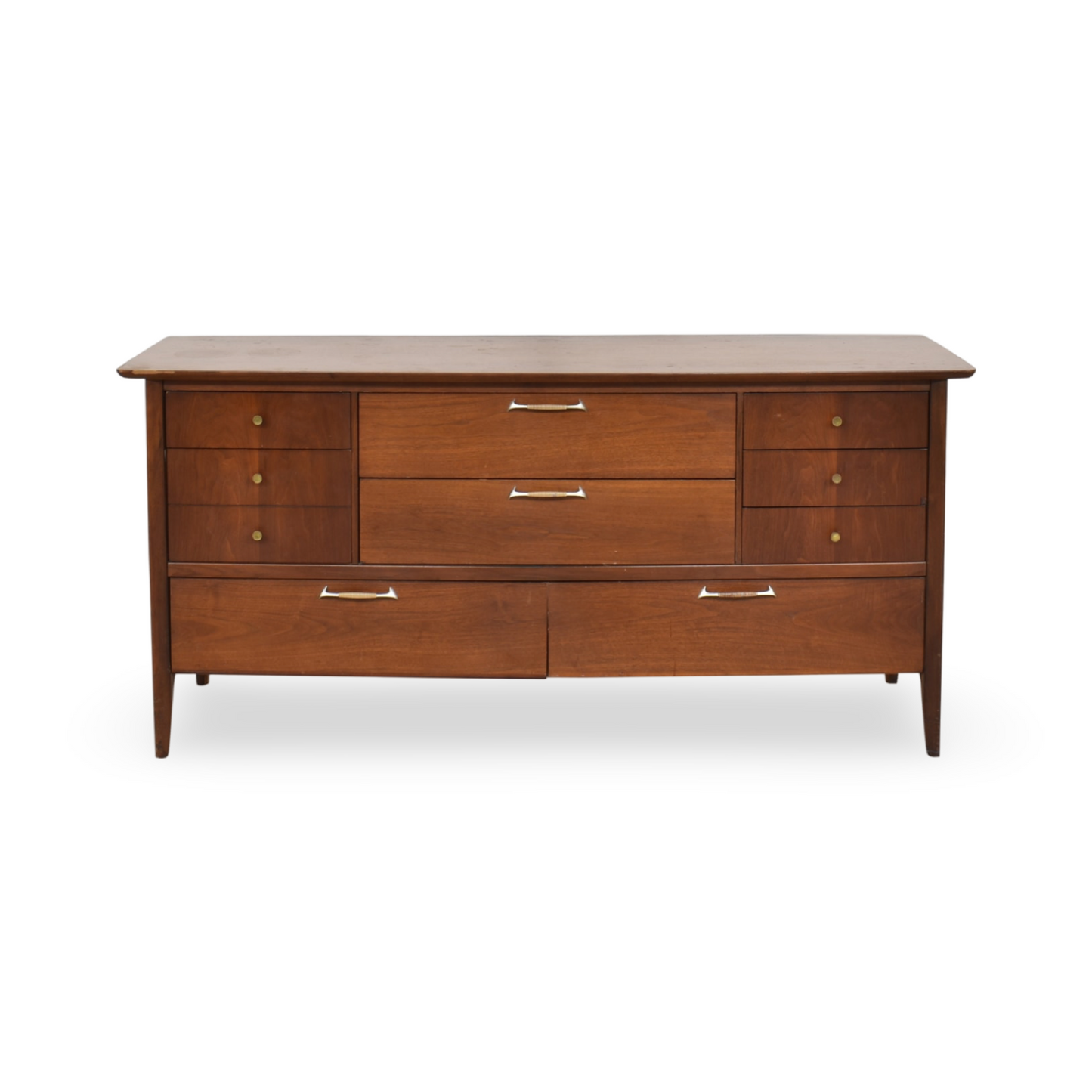 Drexel Modern Line Vintage Mid Century Modern 10 Drawer Dresser c. 1960s