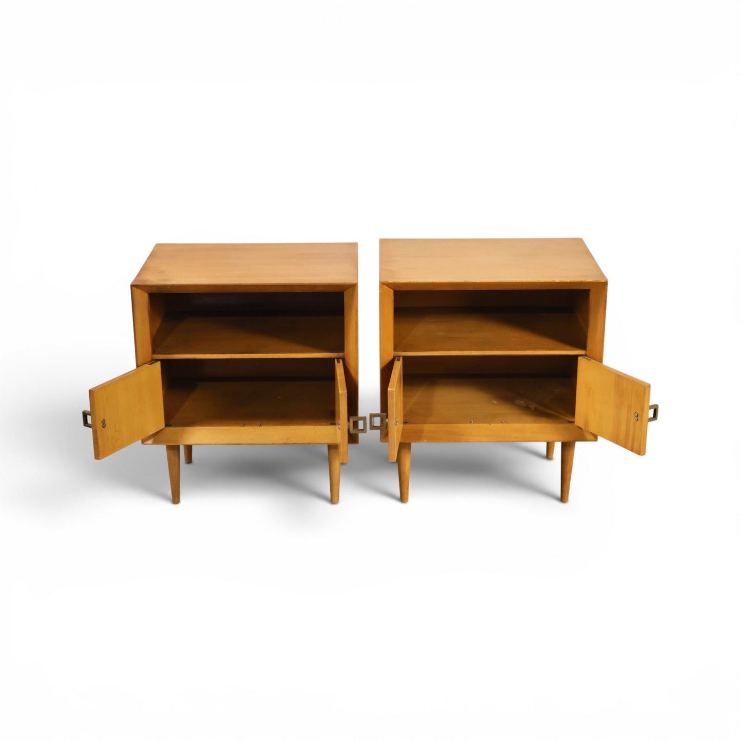 Pair of Bleached Mahogany Nightstands c. 1950s