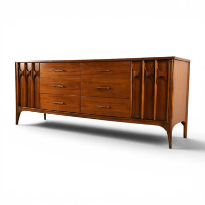 Kent Coffey Perspecta Vintage Mid Century Modern 12 Drawer Lowboy Dresser c. 1960s