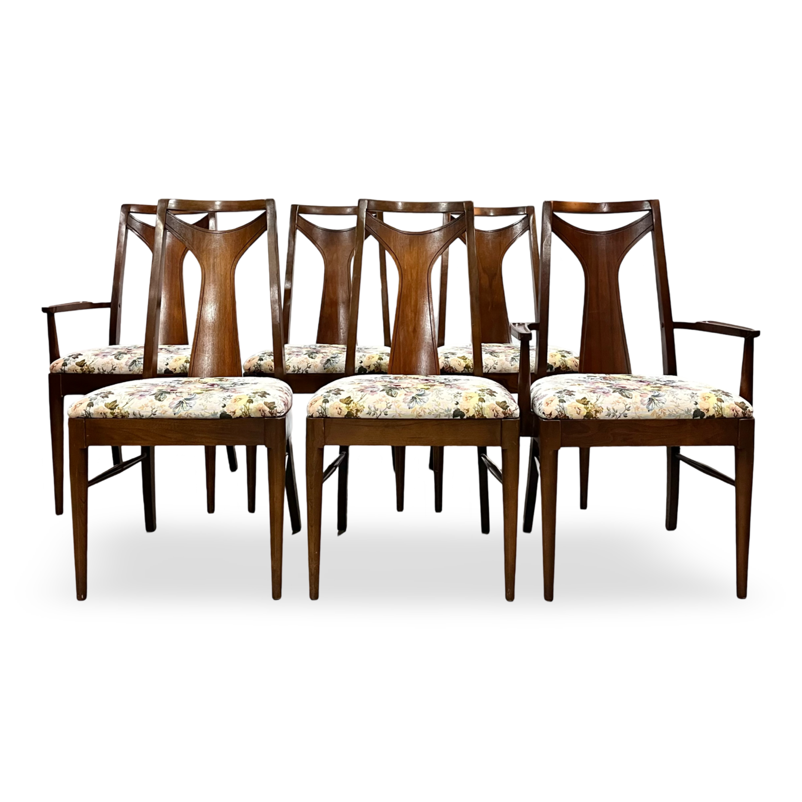 Kent Coffey Perspecta set of 6 Mid Century Modern Dining Chairs