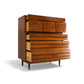 American of Martinsville Dania Collection Vintage Mid Century Modern Highboy Dresser c. 1960s