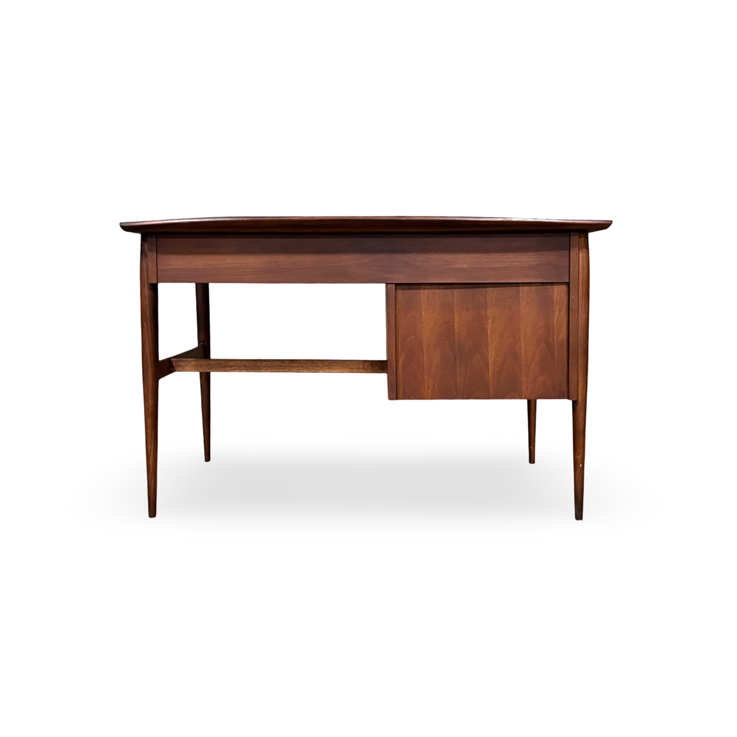 Bassett Artisan Vintage Mid Century Walnut Desk c. 1960s