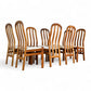 Skovby Vintage Danish Modern Set of 8 Teak Dining Chairs c. 1970s