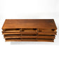 Young Manufacturing Vintage Concave Top Mid Century Lowboy Dresser c. 1960s