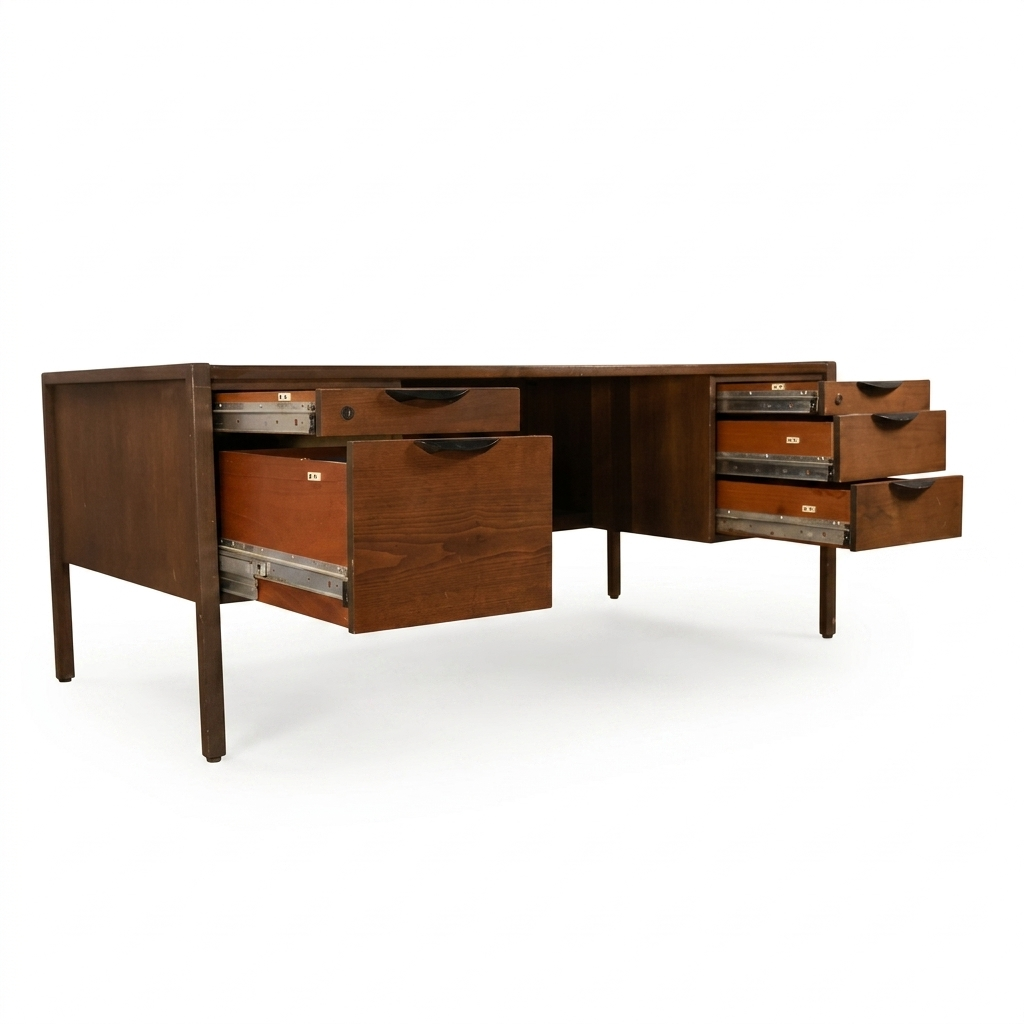 Jens Risom Vintage Mid Century Modern Executive Desk c. 1960s