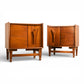 Specialty Woodcraft Inc. Vintage Mid Century Modern Pair of Nightstands c. 1960s