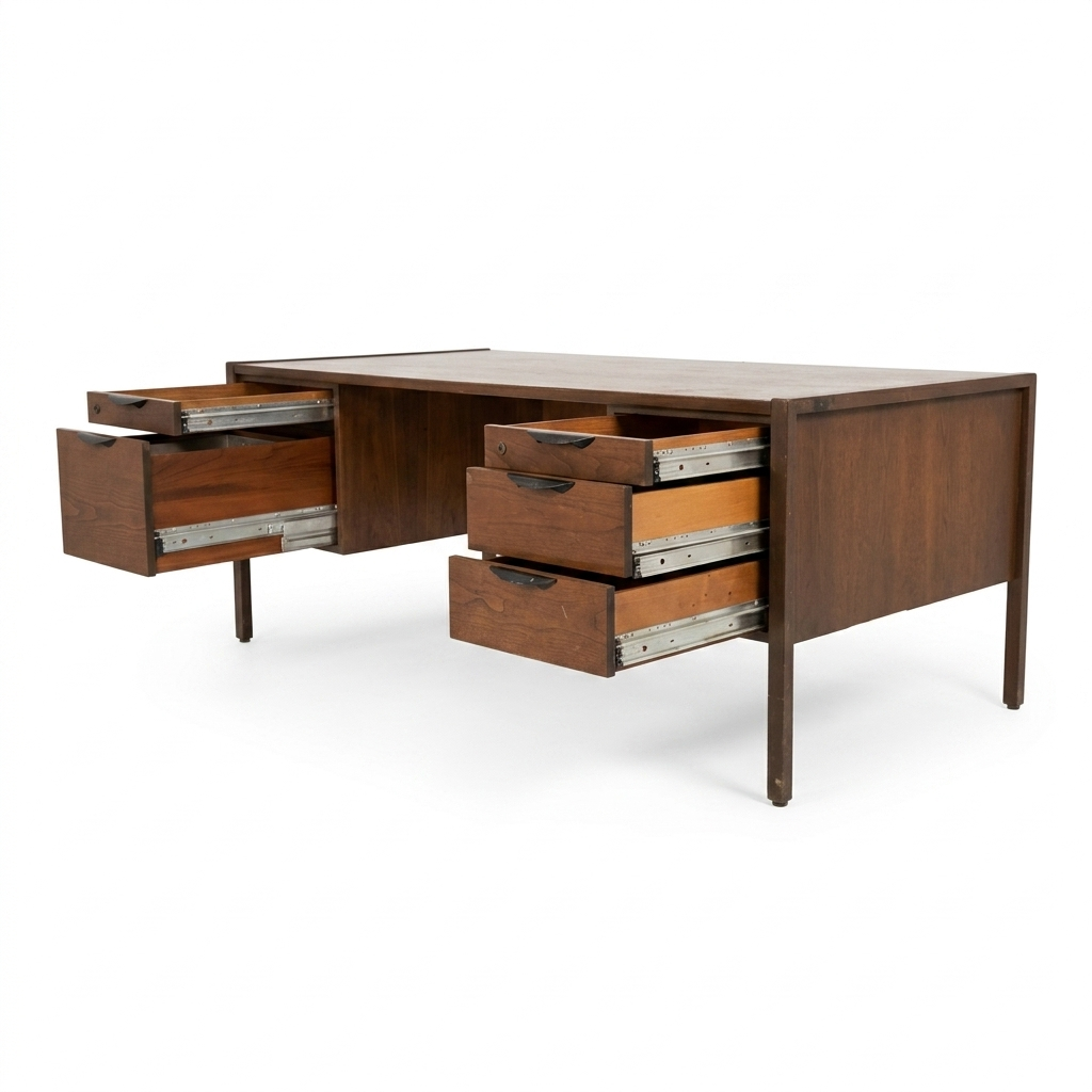 Jens Risom Vintage Mid Century Modern Executive Desk c. 1960s