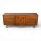 Thomasville Omega Vintage Mid Century Modern 9 Drawer Lowboy Dresser c. 1960s