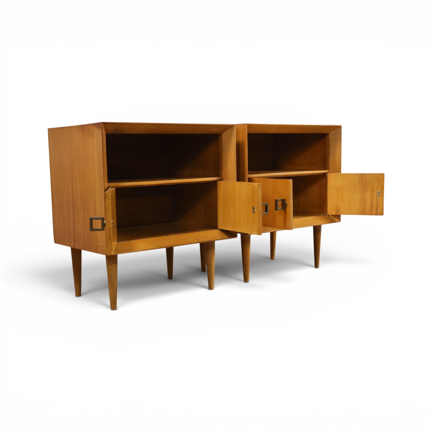 Pair of Bleached Mahogany Nightstands c. 1950s