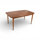 United Furniture Vintage Mid Century Modern Dining Table with 3 Leafs c. 1960s