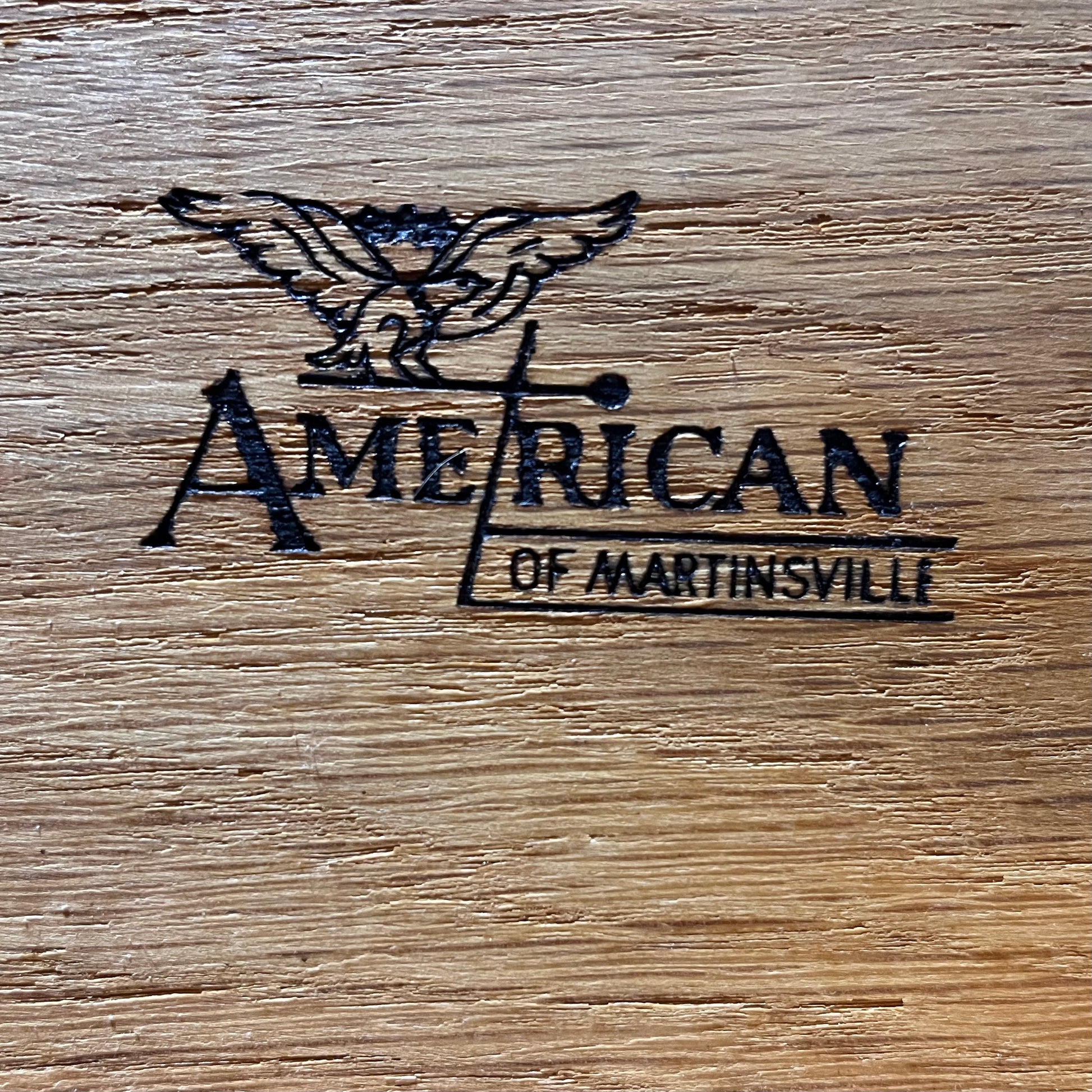 American of Martinsville lowboy dresser, vintage 1960s MCM style
