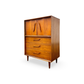 Unagusta Vintage Mid Century Modern Sculpted Highboy Dresser c. 1960s