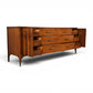 Kent Coffey Perspecta Vintage Mid Century Modern 12 Drawer Lowboy Dresser c. 1960s