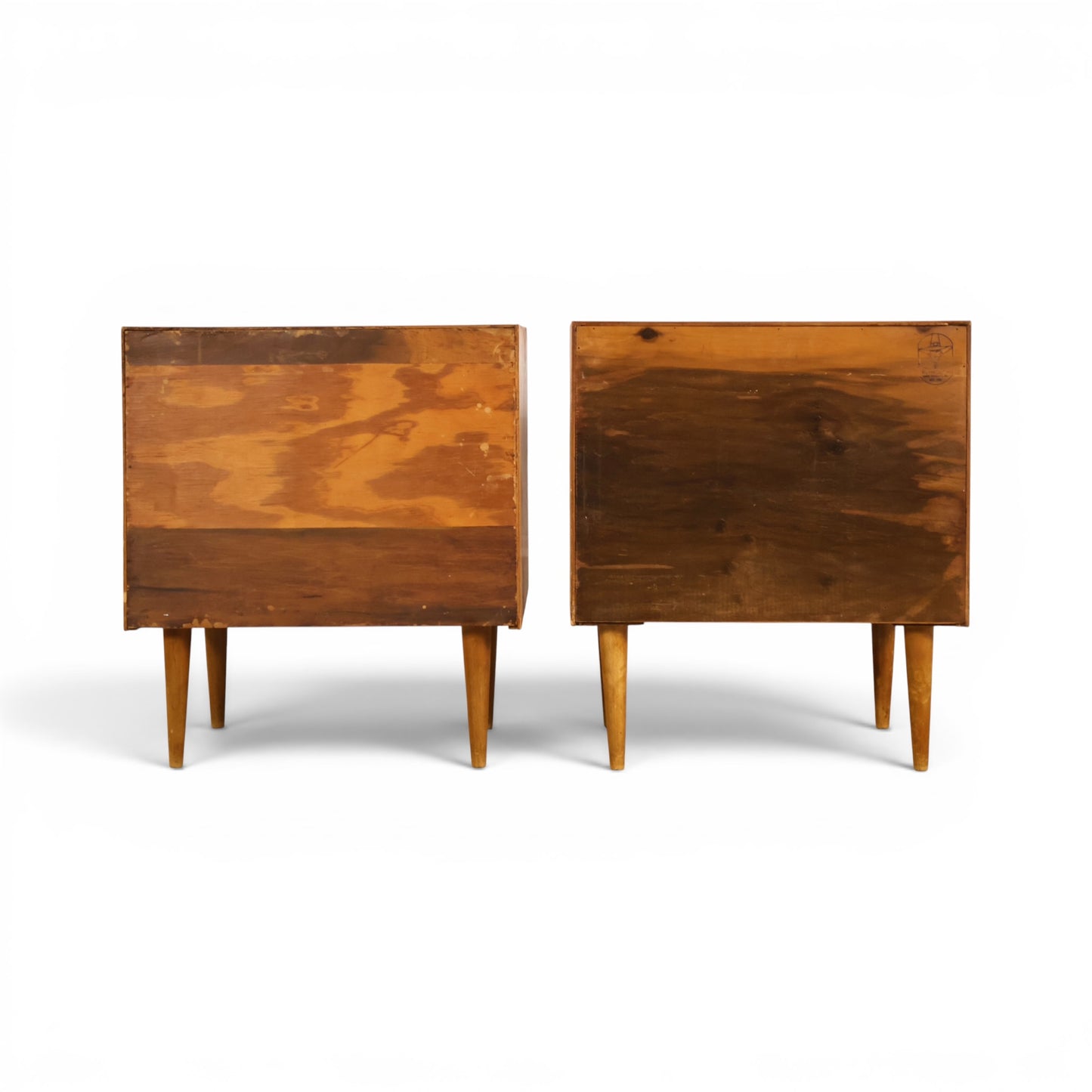 Pair of Bleached Mahogany Nightstands c. 1950s