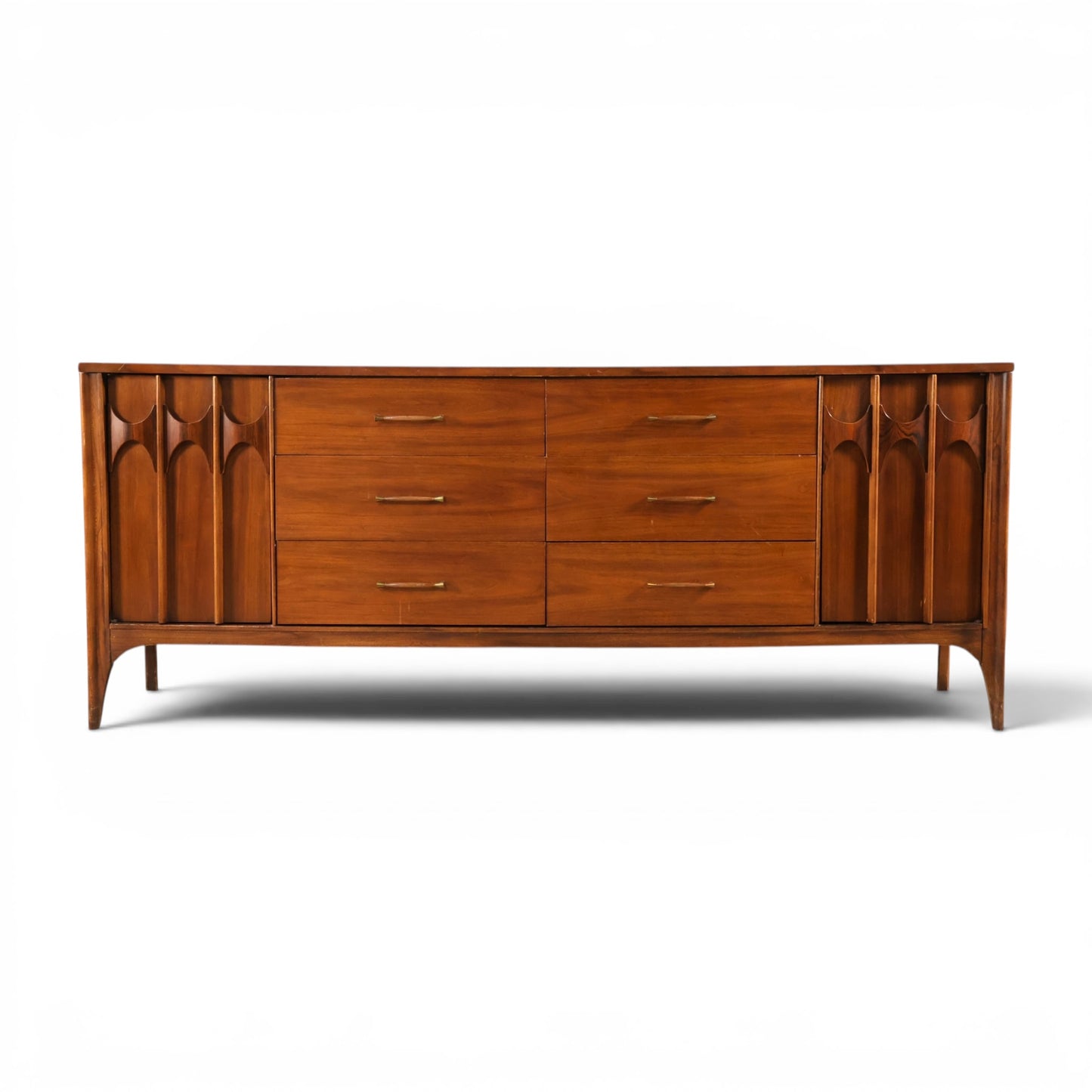 Kent Coffey Perspecta Vintage Mid Century Modern 12 Drawer Lowboy Dresser c. 1960s