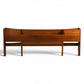 Young Manufacturing Vintage Mid Century Modern Book Case King/Queen Headboard c. 1960s