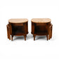 Kent Coffey Perspecta Vintage Mid Century Modern Marble Top Pair of Nightstands c. 1960s