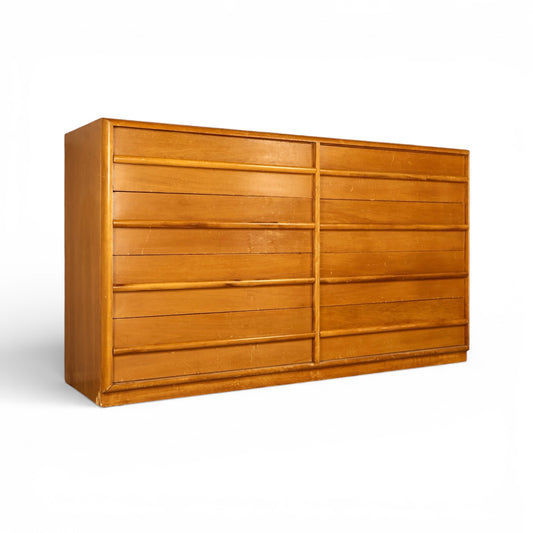 T.H. Robsjohn Gibbings for Widdicomb Vintage Mid Century Modern 8 Drawer Dresser c. 1960s