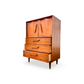 Unagusta Vintage Mid Century Modern Sculpted Highboy Dresser c. 1960s