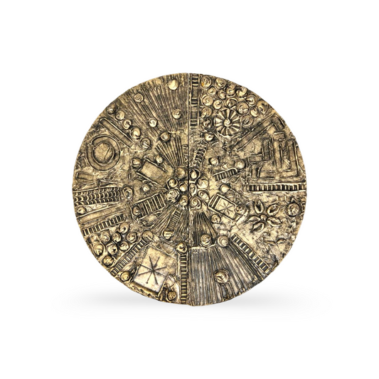 Adrian Pearsall for Craft Associates Goop Brutalist Vintage Mid Century Modern Disc Bar c. 1970s