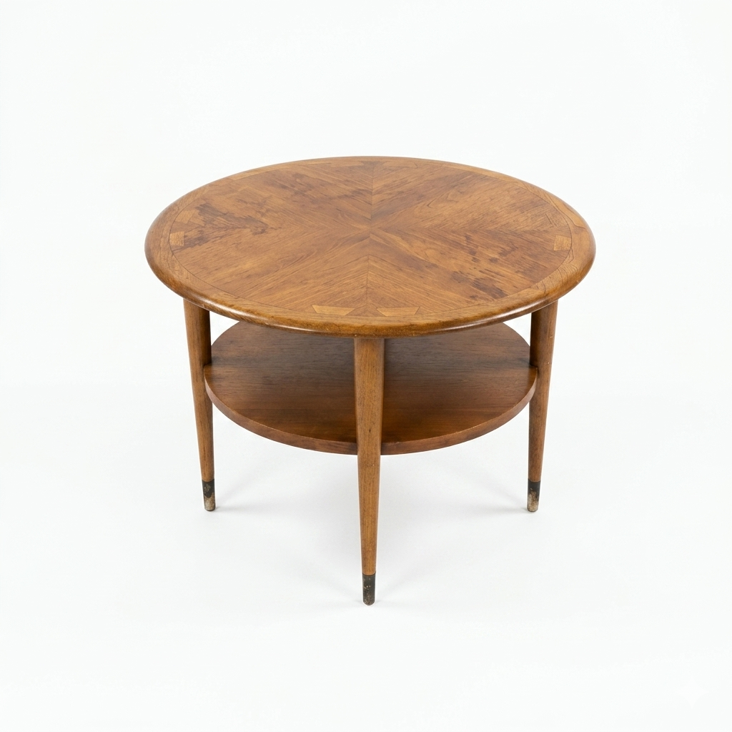 Lane Acclaim Vintage Mid Century Modern Round Side Table c. 1960s