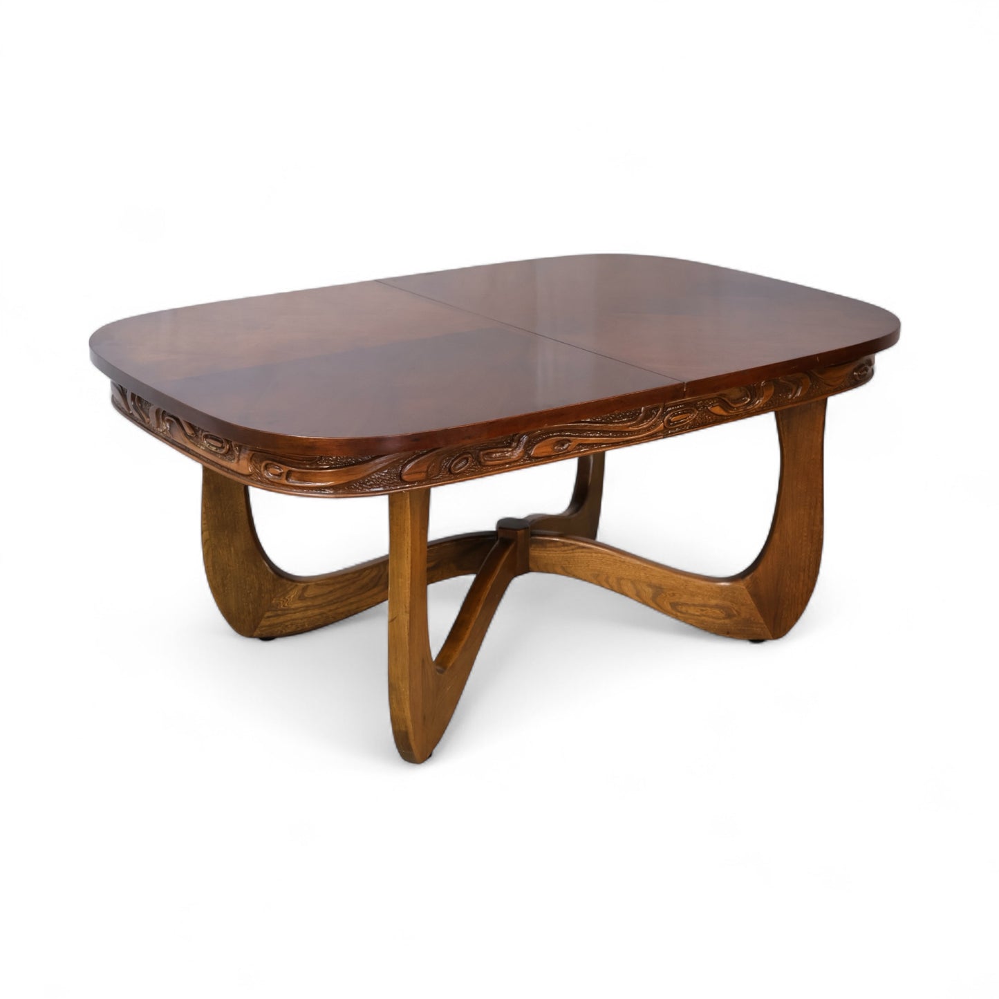 Pulaski Oceanic Vintage Mid Century Modern Brutalist Dining Table c. 1960s