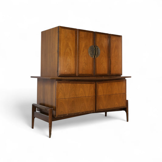 Helen Hobey Baker Vintage Mid Century Modern Highboy Dresser c. 1960s