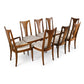 Broyhill Brasilia Set of 8 Vintage Mid Century Modern Dining Chairs c. 1960s