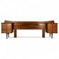 American of Martinsville Vintage Mid Century Modern Queen Headboard Integrated Nightstands c. 1960s