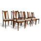 Broyhill Brasilia Set of 8 Vintage Mid Century Modern Dining Chairs c. 1960s