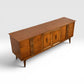 Bassett Mayan Vintage 9 Drawer Mid Century Modern Lowboy Dresser c. 1960s