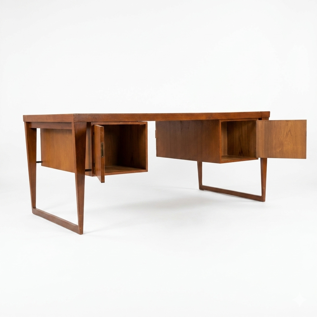 Kai Kristiansen Teak Desk Mid Century Modern Danish c. 1960s — view 13