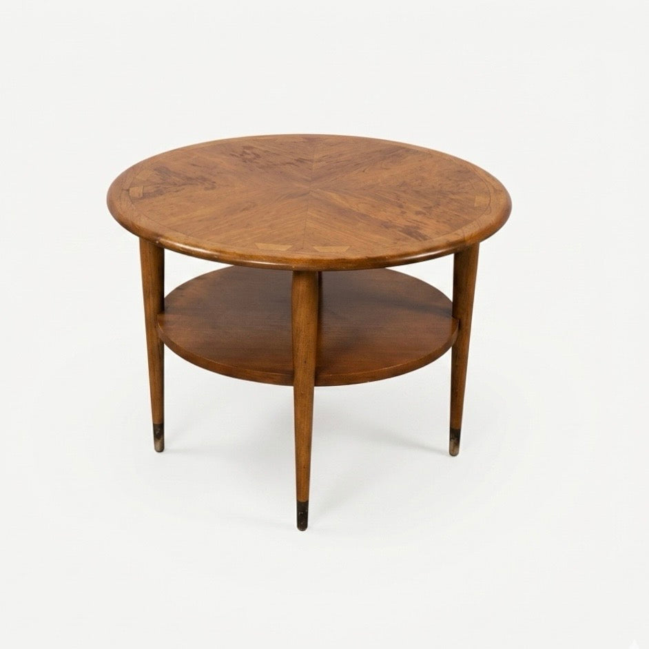 Lane Acclaim Vintage Mid Century Modern Round Side Table c. 1960s