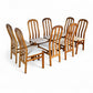 Skovby Vintage Danish Modern Set of 8 Teak Dining Chairs c. 1970s