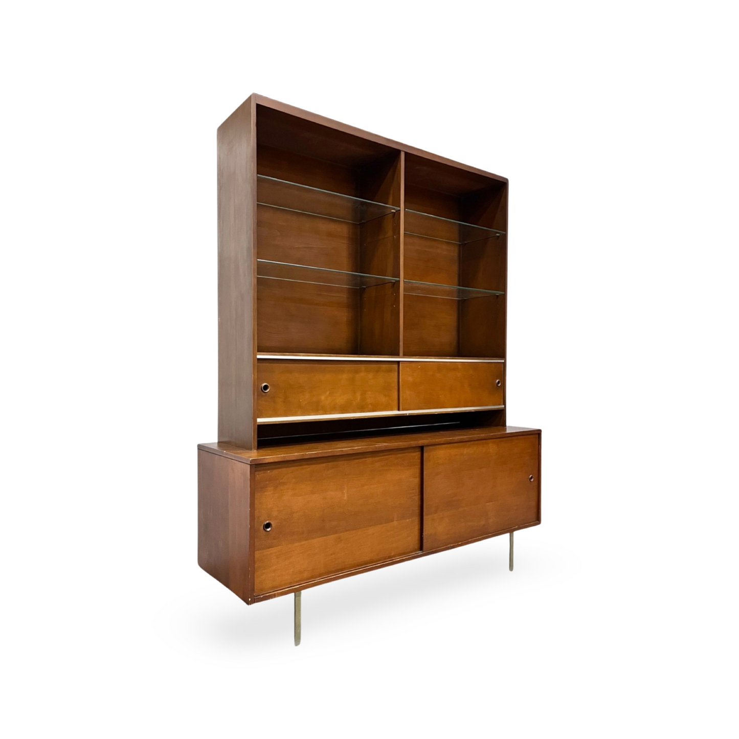 Paul Mccobb Vintage Mid Century Modern Perimeter Group Hutch and Planner Group Buffet c. 1950s