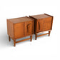 Specialty Woodcraft Inc. Vintage Mid Century Modern Pair of Nightstands c. 1960s