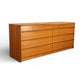 Nordisk Andels-Eksport Vintage Danish Mid Century Modern Lowboy Teak Dresser c. 1970s