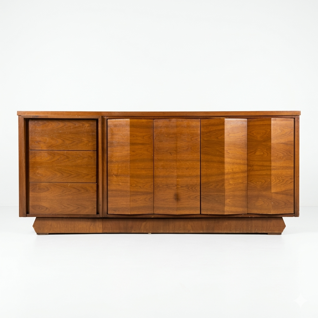 6 drawer mid century modern wood dresser Sculptural Atomic Style Vintage Mid Century Modern 6 Drawer Lowboy ... – MOD  CITY MADNESS