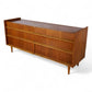 Edmund Spence Vintage Swedish Mid Century Modern 6 Drawer Lowboy Dresser c. 1960s