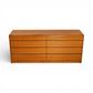 Nordisk Andels-Eksport Vintage Danish Mid Century Modern Lowboy Teak Dresser c. 1970s